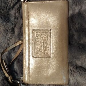Coach Gold iridescent wrislet